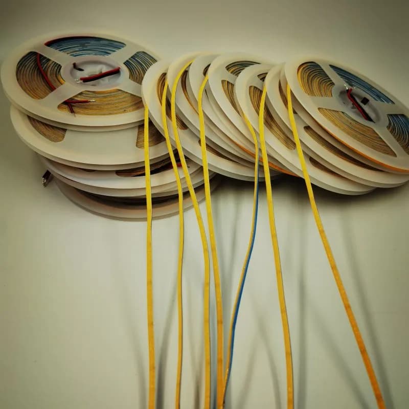 Ultra Thin COB LED Strip 3mm 5mm DC12V/24V 400Leds/m RA90 High Density Flexible FOB Ribbon Rope Tape Dimmable Linear Lighting