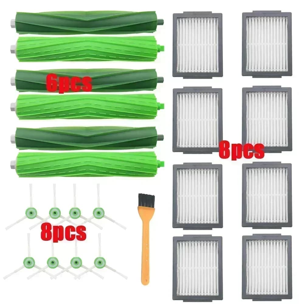 Mop Rag for IRobot Roomba I7, i7+, I8, i8+, E5, E6, E7, I3, i3+, I4, I6, i6+, Robot Vacuum Main Side Brush HEPA Filter
