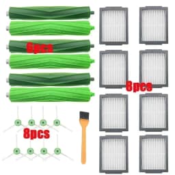 Mop Rag for IRobot Roomba I7, i7+, I8, i8+, E5, E6, E7, I3, i3+, I4, I6, i6+, Robot Vacuum Main Side Brush HEPA Filter