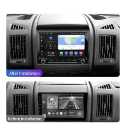 8" Carplay DSP 4G Android 14 Multimedia 8G 256GB Car DVD Player GPS stereo navigation autoradio For Fiat Ducato 2009-2015 2 din