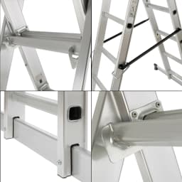 Aluminium Working Ladder Step Platform Multi Purpose Scaffold Tower 3 IN 1 Folding Working Scaffold Scaffolding Platform Ladder