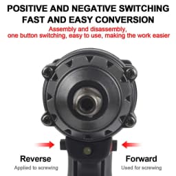 1000Nm 1/2" Cordless Electric Impact Wrench Drill Gun Ratchet Driver 1/2Battery