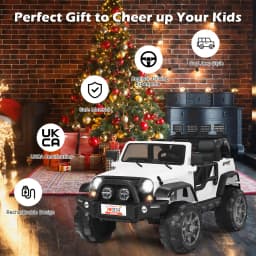 DORTALA 12V Kids Electric Ride On Car 2-Seater Battery Powered Truck