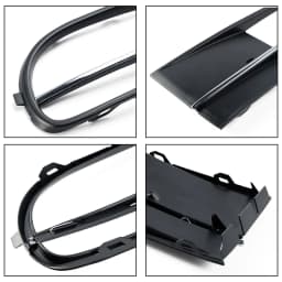 Artudatech Front Bumper Lower Grille + Fog Light Grill Fit for VW Beetle 2012-2016 W/ Chrome