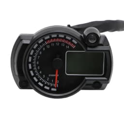 15000rpm Motorcycle Instrument Speedometer Odometer Tachometer Trip Meter LCD Digital Gauge 12V Universal