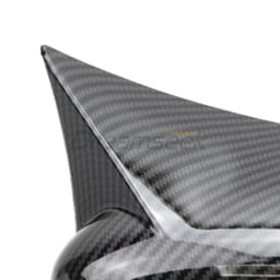 2x Rearview Side Wing Mirror Cover For Ford Focus MK3 2012 2013 2014 2015 2016 2017 2018 Carbon Fiber Style Effect Rear Cap Trim