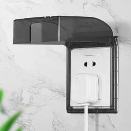86 Type Splash-Proof Box Transparent Socket Protective Electric Plug Cover Switchs Waterproof Box Power Outlet Dust Protector