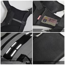 Adjustable Sport Running Chest Bag Running Vest Bag Reflective Front Chest Pack with Phone Holder Breathable Cycling Vest Bag