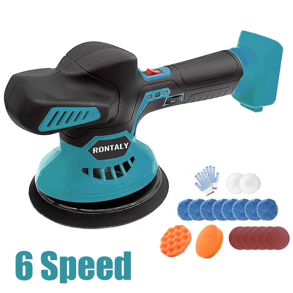 Cordless Car Polisher For Makita Battery Wireless Car Polishing Machine 6 Gears Electric Polish Machines Adjustment Power Tools