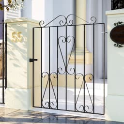 【Breeins】Modern House Grill Designs Front Door Wrought Iron Main Gate For Garden