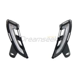 LED DRL Daytime Running Light for Toyota Land Cruiser Prado J250 LC250 2024+ Bumper Fog Lamp with Sequential Dynamic Turn Signal