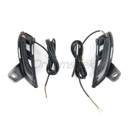 LED DRL Daytime Running Light for Toyota Land Cruiser Prado J250 LC250 2024+ Bumper Fog Lamp with Sequential Dynamic Turn Signal
