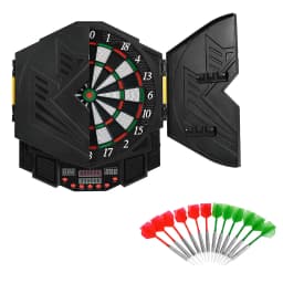 DORTALA Professional Electronic Dart Board Set Digital Dartboard w/Cabinet 4 LED Display