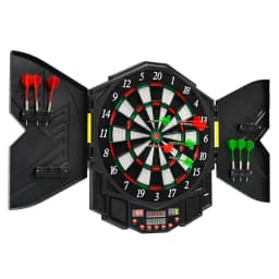 DORTALA Professional Electronic Dart Board Set Digital Dartboard w/Cabinet 4 LED Display