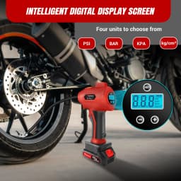 DayPlus Tire Inflator Portable Air Compressor, 180PSI Handheld Air Pump with Digital Pressure Gauge for Cars, Motorcycles, Bikes