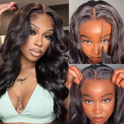 Glueless Body Wave 100% Human Hair Wig Pre Plucked Ready To Wear And Go For Women 13x6 Hd Natural Wave Lace Front Wigs On Sale