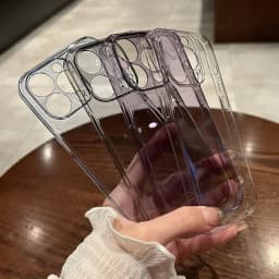 Luxury Ultra Thin Transparent Hard PC Case For iPhone 15 14 13 12 11 Pro Max 14 Plus Crystal Clear Slim Shockproof Bumper Cover