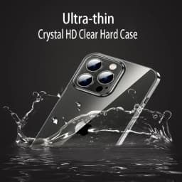 Luxury Ultra Thin Transparent Hard PC Case For iPhone 15 14 13 12 11 Pro Max 14 Plus Crystal Clear Slim Shockproof Bumper Cover