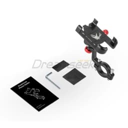 Bicycle Motorcycle Handlebar 360 Degrees Cell Phone Holder Mount Bike GPS Bracket Clip Stand Universal Anti-shake Aluminum Alloy
