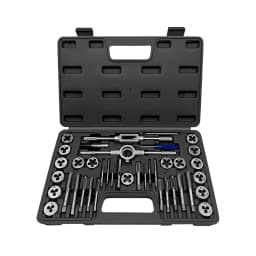 40PCS Tap and Die Set Split Dies Metric Thread Repair Wrench Holder M3 - M12 Nut Bolt with Tap Wrench Screw
