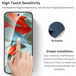 for Google Pixel 9 Pro XL 5G Case 8 In 1 Tempered Glass Screen Protector on Pixle 9 9a Pixel9 Pixel9Pro Pixel9ProXL Camera Glass