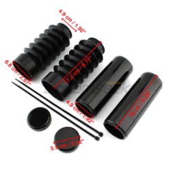 49MM Fork Cover Gaiter Gator Boot Tube Cap for Harley-Davidson Sportster Forty-Eight XL1200X X48 2016-22 Upper Lower Fork Cover
