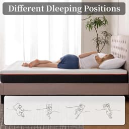 Good Nite Single Double Mattress 6.2 Inch - Medium Firm Memory Foam for Body Support, Breathable OEKO-TEX Skin-Friendly Fabric