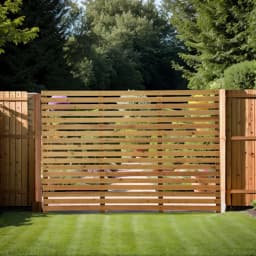 Garden Wood Fence Gate for Outdoor Waterproof and Anti-corrosive Paint Pine Fence Gate