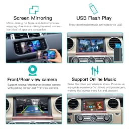 AUTOABC Wireless Carplay Android Auto for Land Rover Jaguar Bosch Discovery 4 Aurora Freelander 2 XE XF XJ Airplay