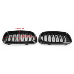 Artudatech Gloss Black Dual Front Kidney Grille Fit for BMW X5M F85 X6M F86 X5 F15 X6 F16 13-18