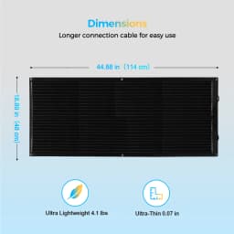 100W 12V Flexible Solar Panel kit System 18V Photovoltaic Monocrystalline Module 10A Charge Controller for Caravan Home Roof Car