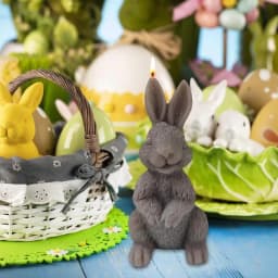 Easter Candle Mold 3D Rabbit Candle Silicone Molds Easter Resin Mold Rabbit Soap Mold Silicone Mold For Aromatherapy Candles