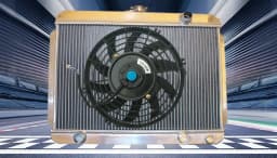 Aluminum Radiator & fan For HOLDEN Gemini TX TC TD TE TF TG RB 1975-1986 1975 1976 1977 1978 1979 1980 81 82 83 84 85 86 75 76