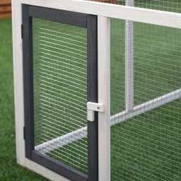 PawHut Chicken Coop with Run Wooden Hen House Pet Poultry Coops Cages with Nesting Box 166 x 124 x 112cm