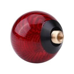 Car Interior Gear Shift Knob Universal Manual Handle Lever Shifter Knob Ball Red Carbon Fiber Style