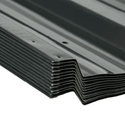 12 Pack Roofing Sheets, Galvanized Metal Panels for Greenhouse Shed, Dark Grey