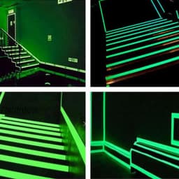 Adhesive Glow in the Dark Duct Tape Self Adhesive Green Luminous Tape Glow in the Dark Stickers Home Decor Warning Stickers