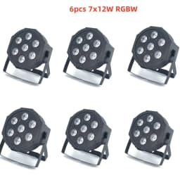 6pcs/LED Par 12x18W RGBWA UV HOT Light 12x12W /7X12W /7x18W RGBWA UV 6in1 LED DJ Wash Light Stage Lighting Dj Party Disco