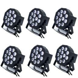 6pcs/LED Par 12x18W RGBWA UV HOT Light 12x12W /7X12W /7x18W RGBWA UV 6in1 LED DJ Wash Light Stage Lighting Dj Party Disco