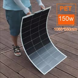 Photovoltaic Panel 150W 120W 100W 50W Flexible Solar Panel Aluminum Frame for Home Balcony Camper RV Car Boat Outdoor Travel