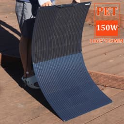 Photovoltaic Panel 150W 120W 100W 50W Flexible Solar Panel Aluminum Frame for Home Balcony Camper RV Car Boat Outdoor Travel