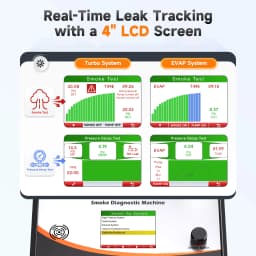 FOXWELL ST2000 Automotive Smoke Machine Built-in Air Pump Digital Display Dual Mode Leak Tester for EVAP & Turbo System Tools