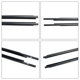 4pcs Outer Door Glass Weatherstrip Moulding for Toyota Yaris Vitz 2005-2010