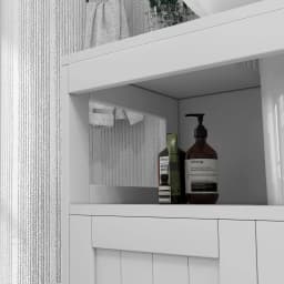 kleankin Bathroom Pedestal Under Sink Cabinet with Storage Shelves, Door, White