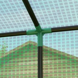 Lean-To Greenhouse Portable Walk-In Tomato Growhouse W/ Roll-Up Door, Green