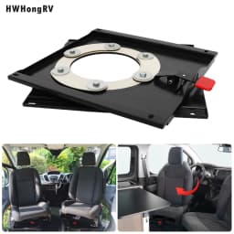 HWHONGRV Manual swivel base business car VW T5 T6 driver / passenger side swivel console for original seats