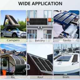 1000W -100W Flexible Solar Panel 100W 24V / 12V Monocrystalline Solar Modules Bendable Semi-Flexible Mono Solar Panel 100 Watt