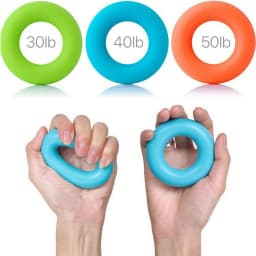 Hand Grip Power Exerciser Strength Trainer Gym Ring Finger Training 30/40/50LB
