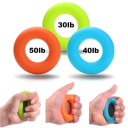 Hand Grip Power Exerciser Strength Trainer Gym Ring Finger Training 30/40/50LB