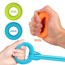 Hand Grip Power Exerciser Strength Trainer Gym Ring Finger Training 30/40/50LB